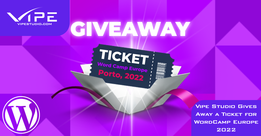 Vipe Studio Gives Away a Ticket for WordCamp Europe 2022
