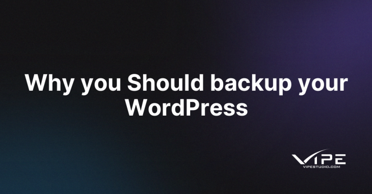 Why you Should backup your WordPress