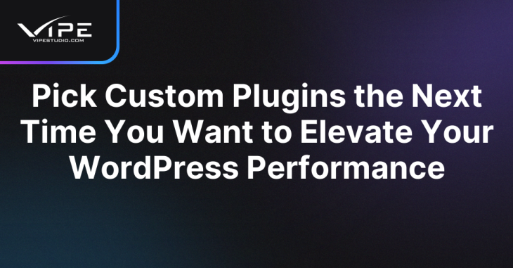 Pick Custom Plugins the Next Time You Want to Elevate Your WordPress Performance