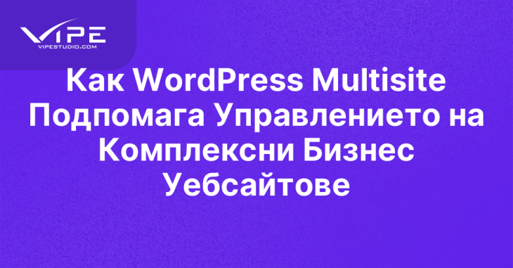 Как WordPress Multisite Подпомага Управлението на Комплексни Бизнес Уебсайтове