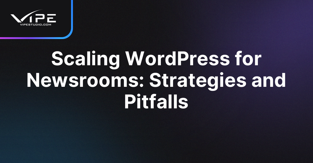 Scaling WordPress for Newsrooms: Strategies and Pitfalls