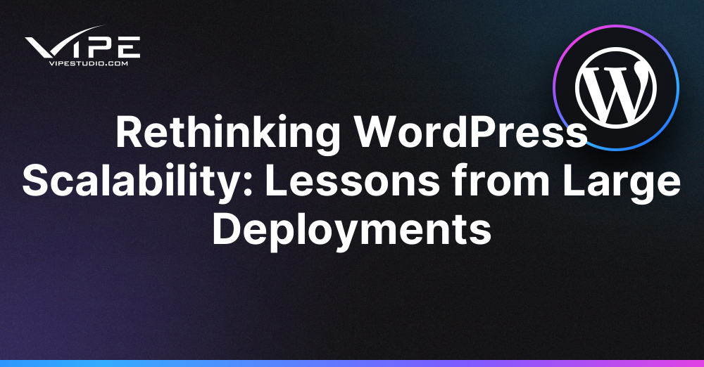 Rethinking WordPress Scalability: Lessons from Large Deployments
