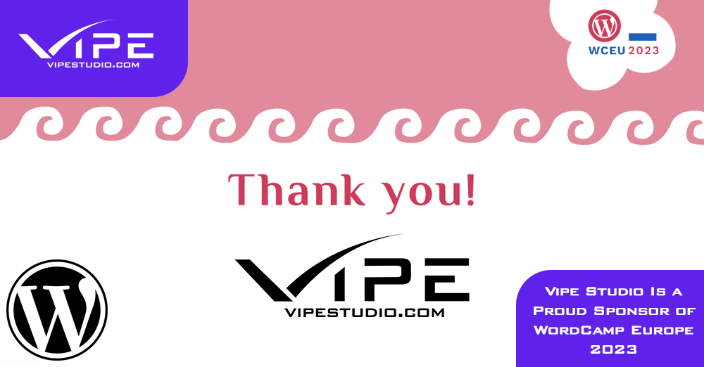 Vipe Studio Is a Proud Sponsor of WordCamp Europe 2023