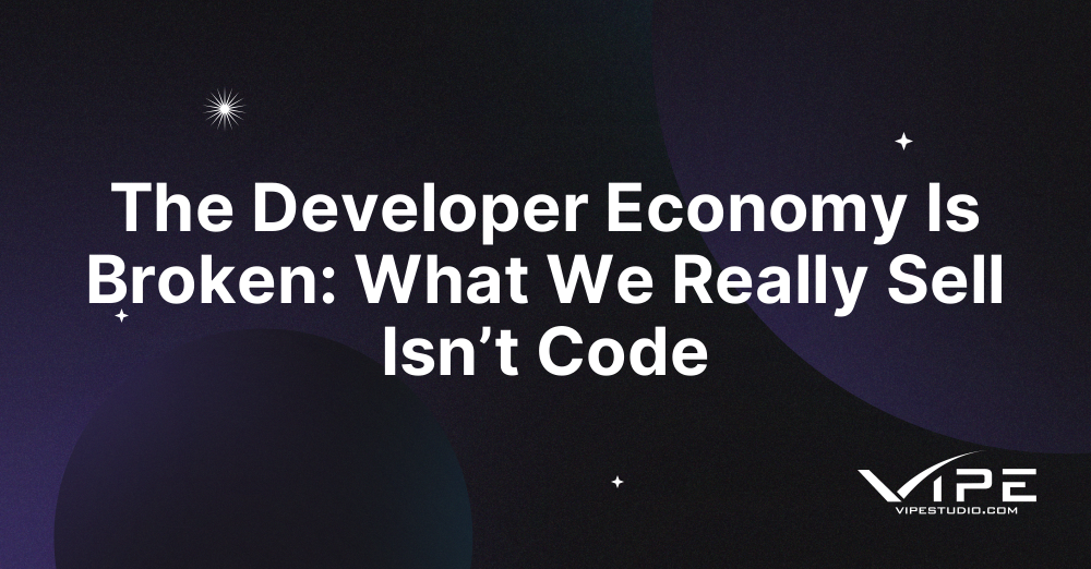 Vipe Code The Broken Developer Economy: Beyond Just Code | Vipe Studio